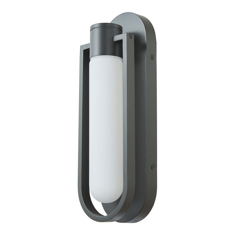 Abra Lighting Siren 1 Light Marine Grade Wall Light/Frost, Black