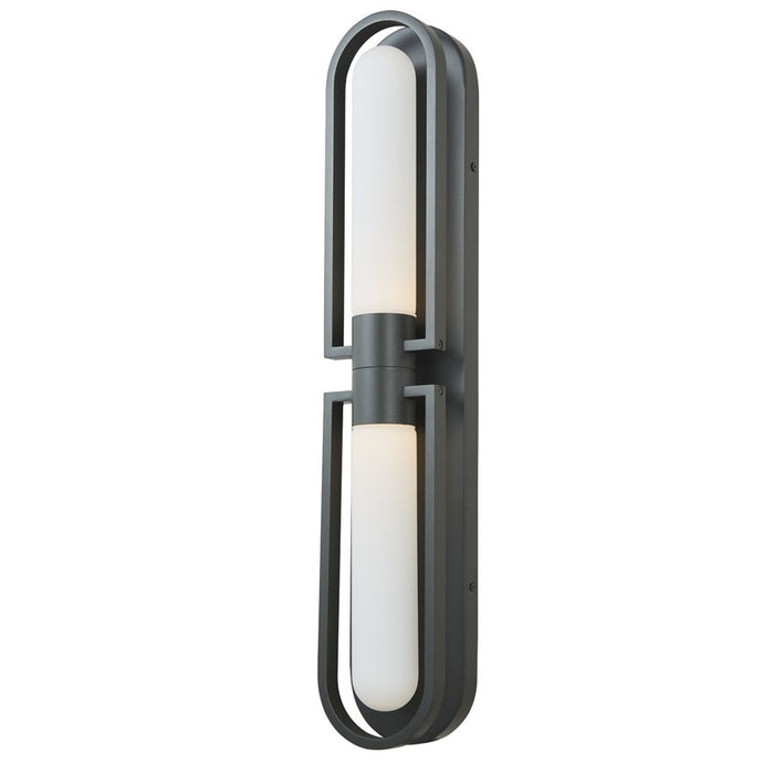 Abra Lighting Siren 2 Light Marine Grade Wall Light/Frost, Black