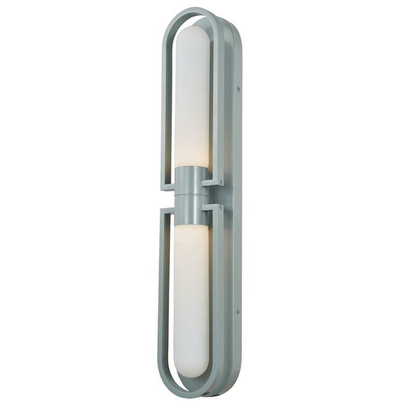 Abra Lighting Siren 2 Light Marine Wall Light/Frost, Silica