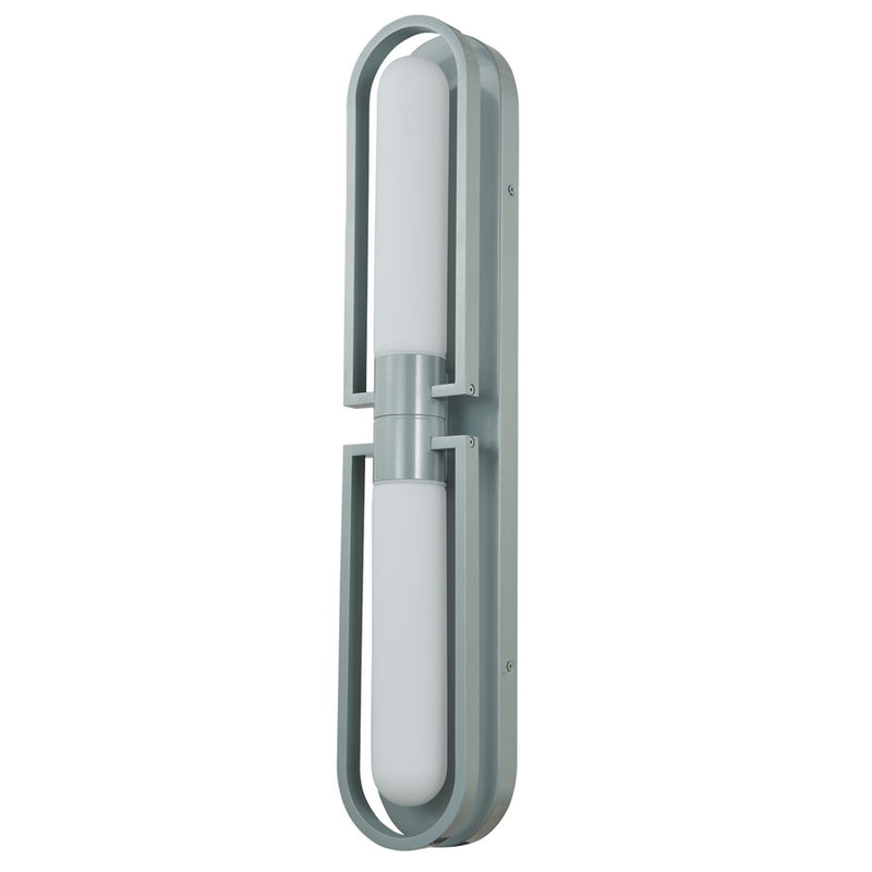 Abra Lighting Siren 2 Light Marine Wall Light/Frost, Silica