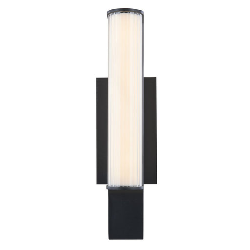Abra Lighting Macie 16" Marine Wall Light/Ribbed Frost, BK