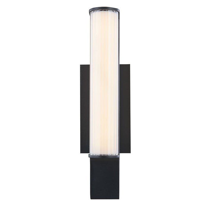 Abra Lighting Macie 16" Marine Wall Light/Ribbed Frost, BK