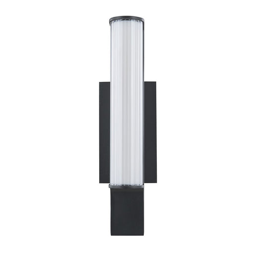 Abra Lighting Macie 16" Marine Wall Light/Ribbed Frost, BK