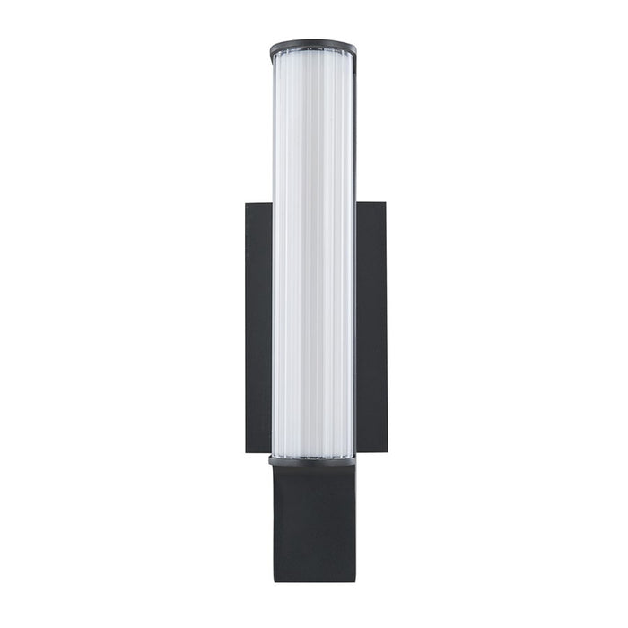 Abra Lighting Macie 16" Marine Wall Light/Ribbed Frost, BK