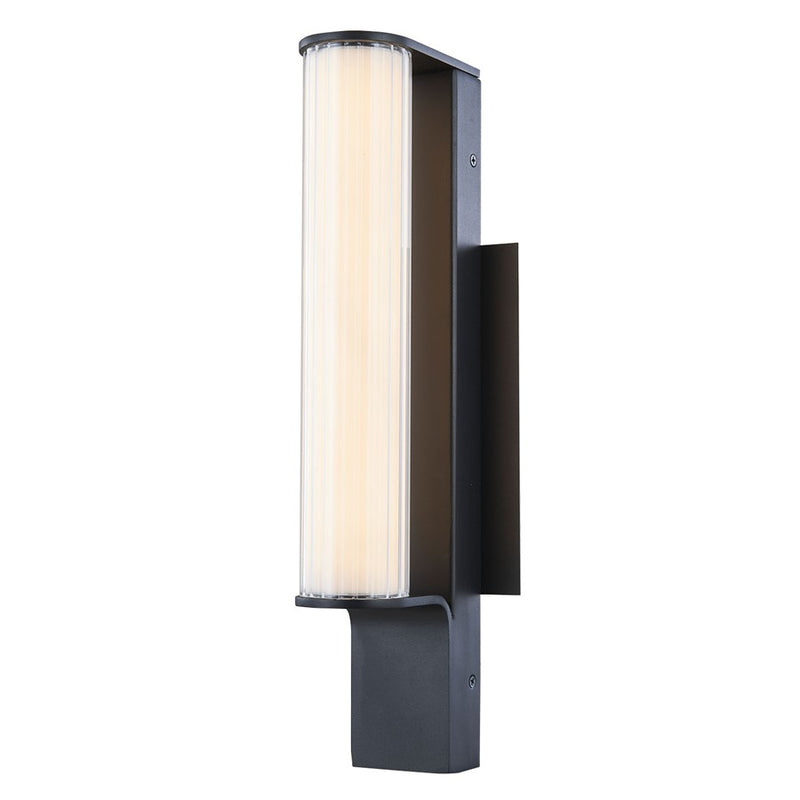 Abra Lighting Macie 16" Marine Wall Light/Ribbed Frost, BK