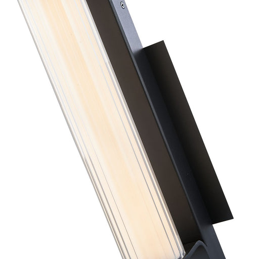Abra Lighting Macie 24" Marine Wall Light/Ribbed Frost, BK
