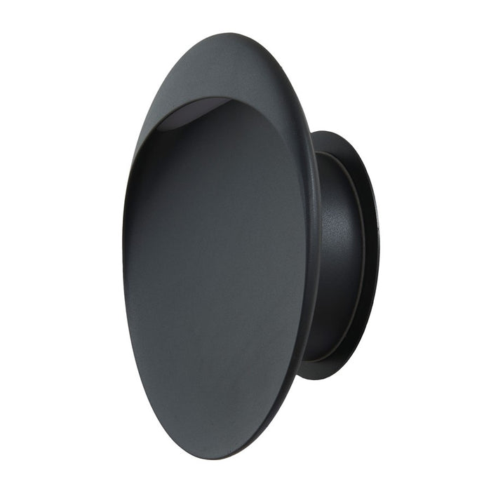 Abra Lighting Sol 1 Light Wet Location Wall Fixture, Black