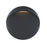 Abra Lighting Sol 1 Light Wet Location Wall Fixture, Black