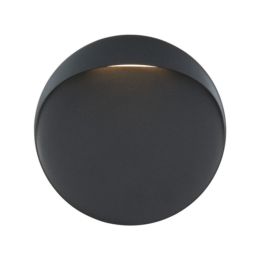 Abra Lighting Sol 1 Light Wet Location Wall Fixture, Black