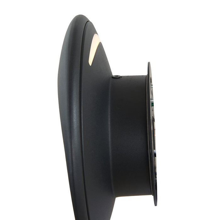 Abra Lighting Sol 1 Light Wet Location Wall Fixture, Black