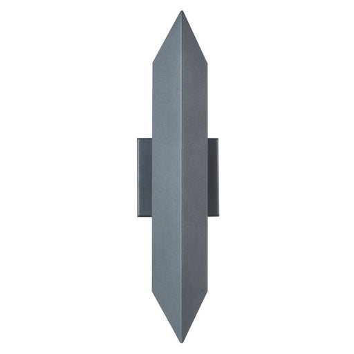 Abra Lighting Pauldron 1 Light 18" Reflective Wall Light, BK