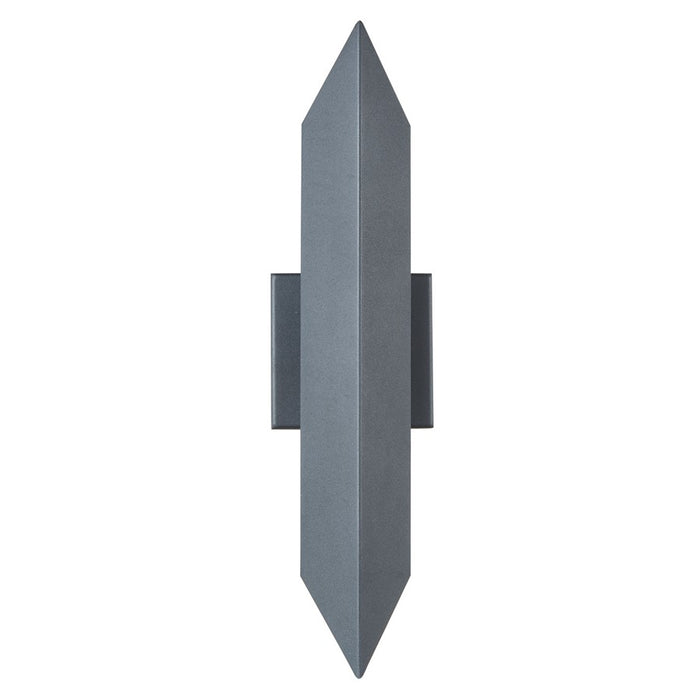 Abra Lighting Pauldron 1 Light 18" Reflective Wall Light, BK