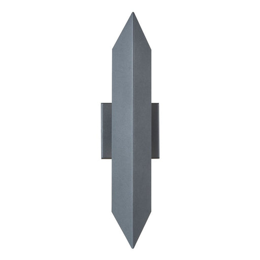 Abra Lighting Pauldron 1 Light 18" Reflective Wall Light, BK
