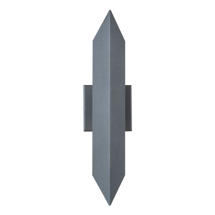 Abra Lighting Pauldron 1 Light 18" Reflective Wall Light, BK