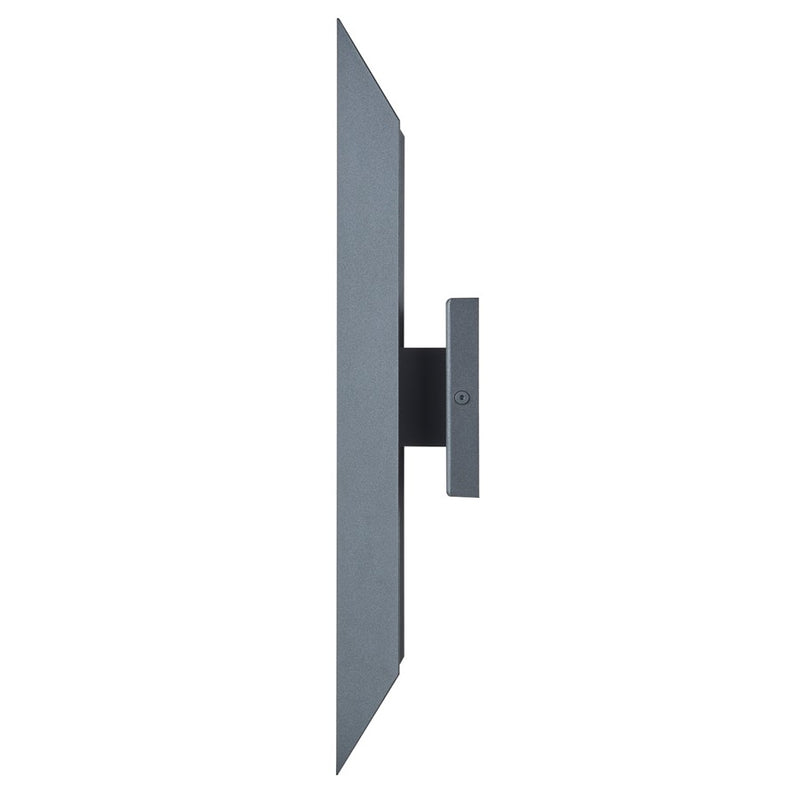 Abra Lighting Pauldron 1 Light 18" Reflective Wall Light, BK