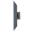 Abra Lighting Pauldron 1 Light 18" Reflective Wall Light, BK