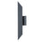 Abra Lighting Pauldron 1 Light 18" Reflective Wall Light, BK