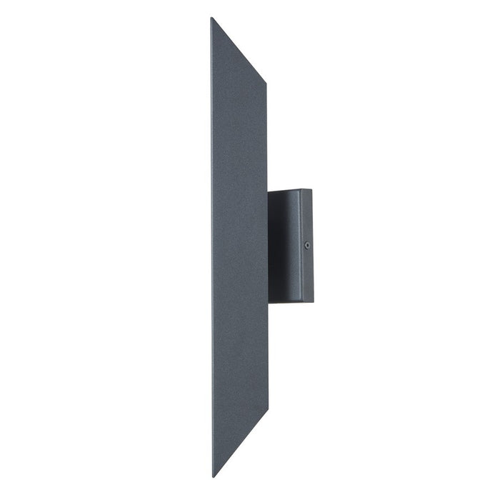 Abra Lighting Pauldron 1 Light 18" Reflective Wall Light, BK