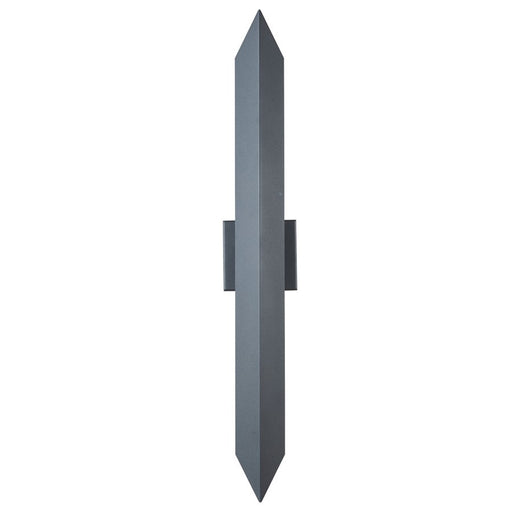 Abra Lighting Pauldron 1 Light 30" Reflective Wall Light, BK