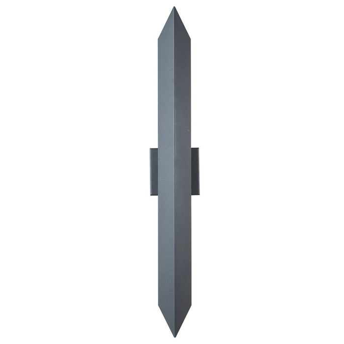 Abra Lighting Pauldron 1 Light 30" Reflective Wall Light, BK