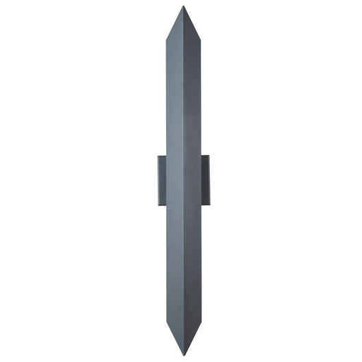 Abra Lighting Pauldron 1 Light 30" Reflective Wall Light, BK