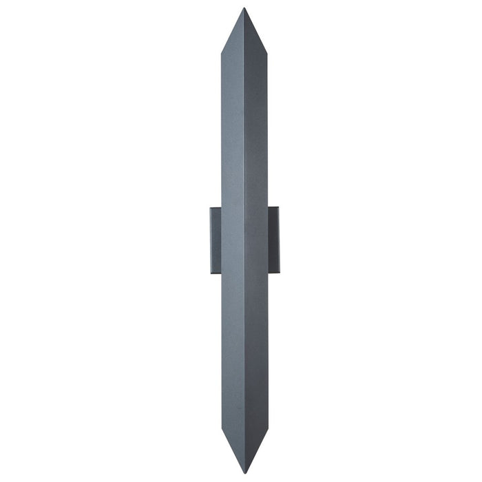 Abra Lighting Pauldron 1 Light 30" Reflective Wall Light, BK