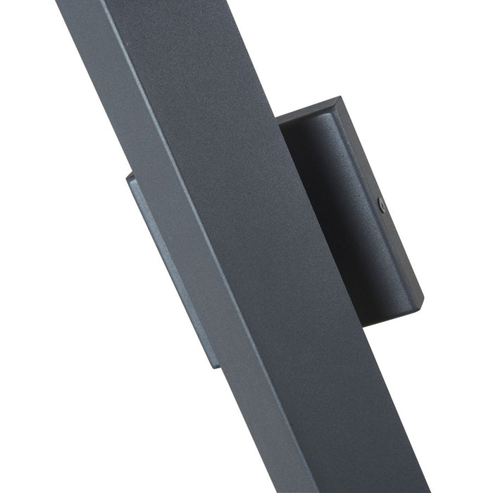 Abra Lighting Pauldron 1 Light 30" Reflective Wall Light, BK