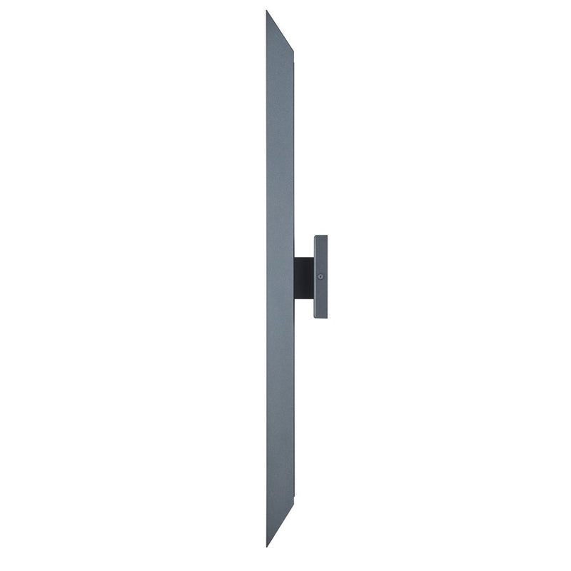 Abra Lighting Pauldron 1 Light 30" Reflective Wall Light, BK