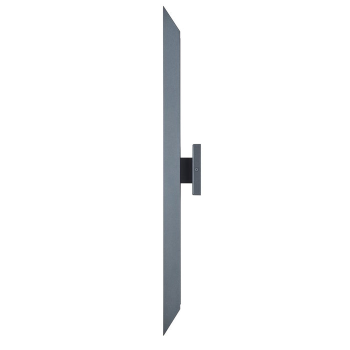 Abra Lighting Pauldron 1 Light 30" Reflective Wall Light, BK