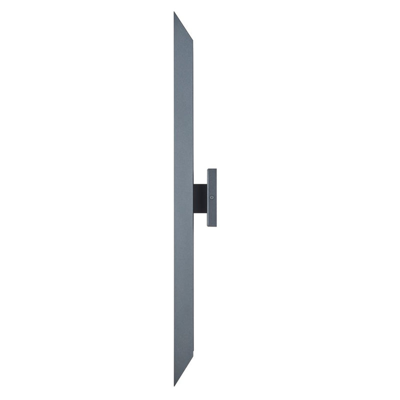 Abra Lighting Pauldron 1 Light 30" Reflective Wall Light, BK