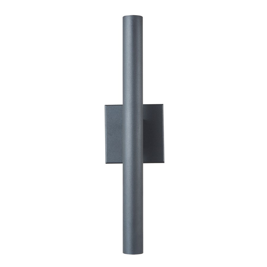 Abra Lighting Obelisk 18" Reflective Tube Wall Light, BK