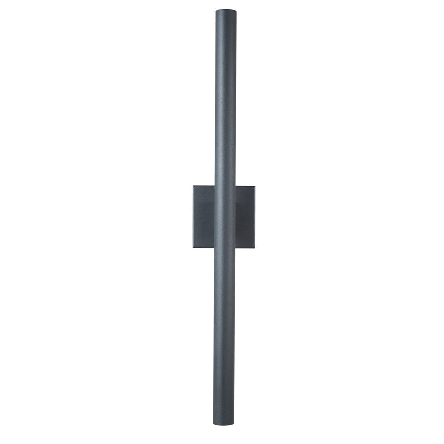 Abra Lighting Obelisk 30" Reflective Tube Wall Light, BK