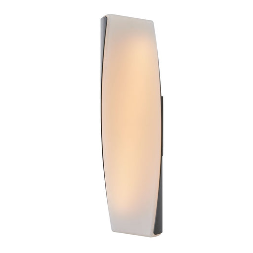 Abra Lighting Vortex 2 Light 15" Twirled Acrylic Wall Light, BK