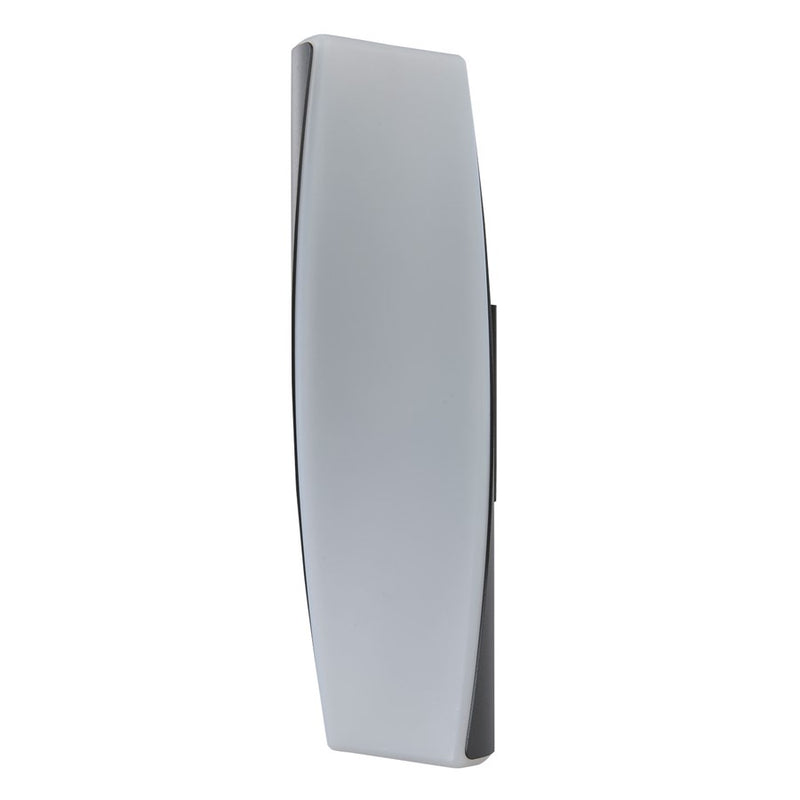 Abra Lighting Vortex 2 Light 15" Twirled Acrylic Wall Light, BK