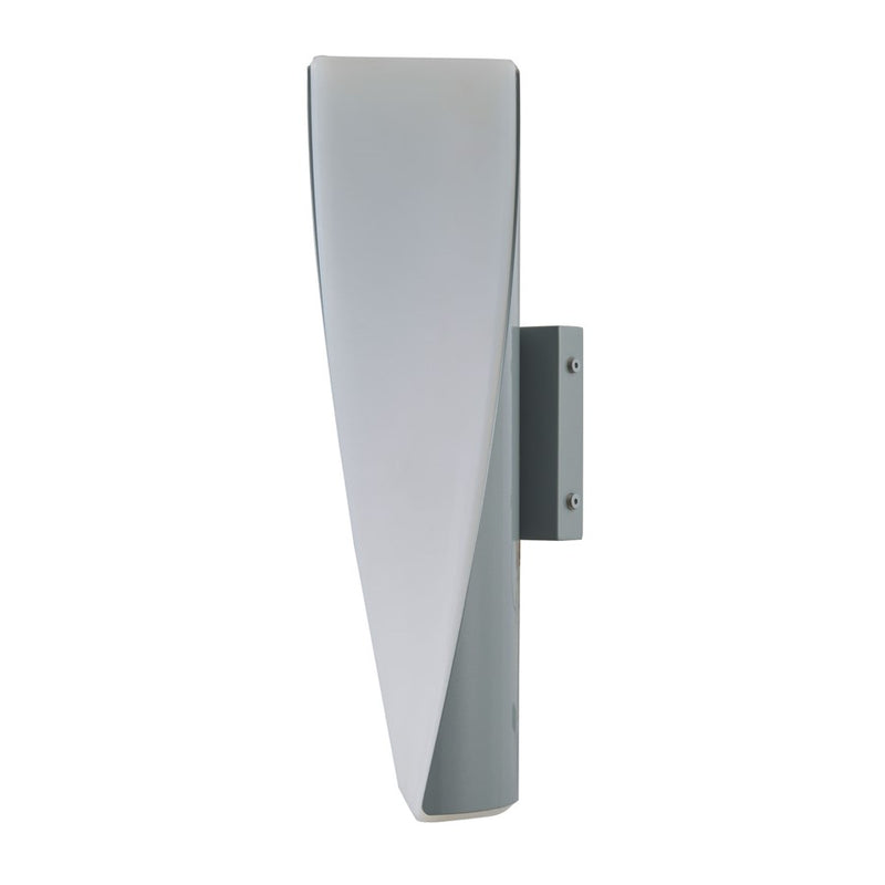 Abra Lighting Vortex 2 Light 15" Twirled Wall Light, Silica
