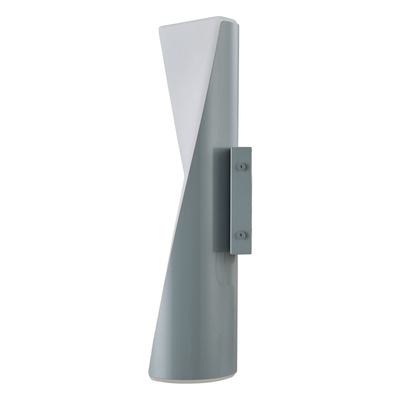 Abra Lighting Vortex 2 Light 15" Twirled Wall Light, Silica