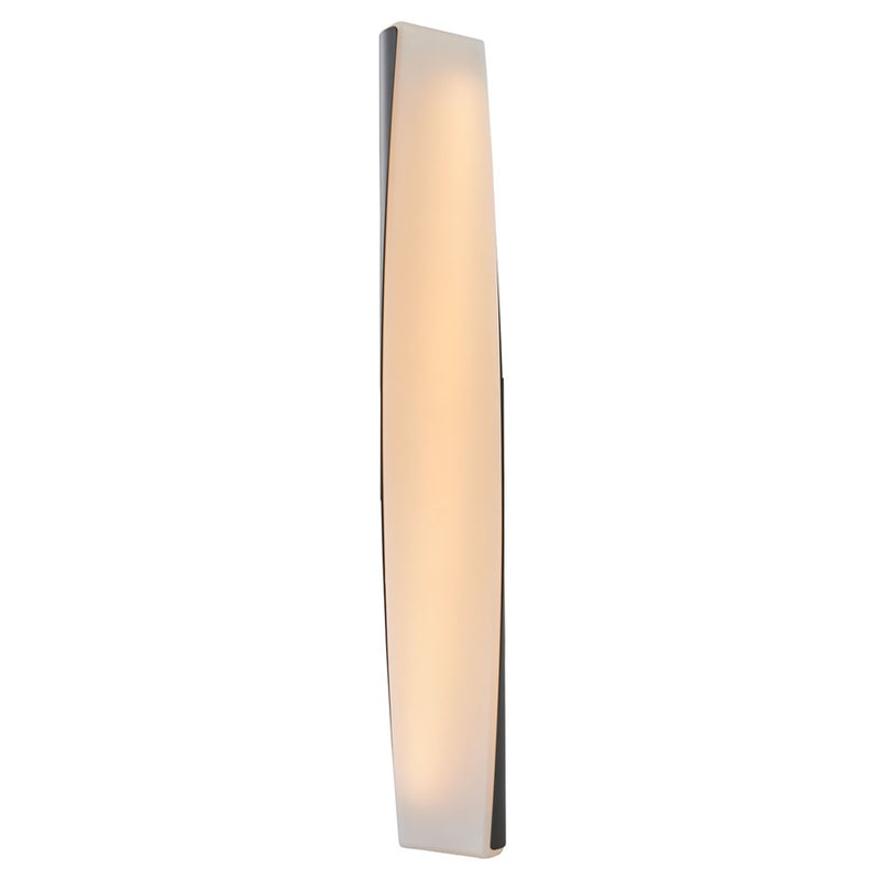 Abra Lighting Vortex 2 Light 28" Twirled Acrylic Wall Light, BK