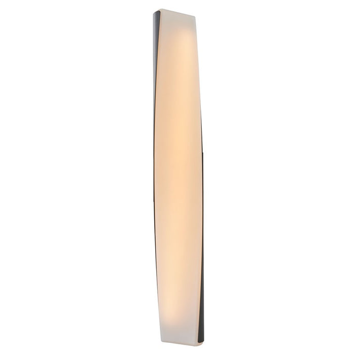Abra Lighting Vortex 2 Light 28" Twirled Acrylic Wall Light, BK