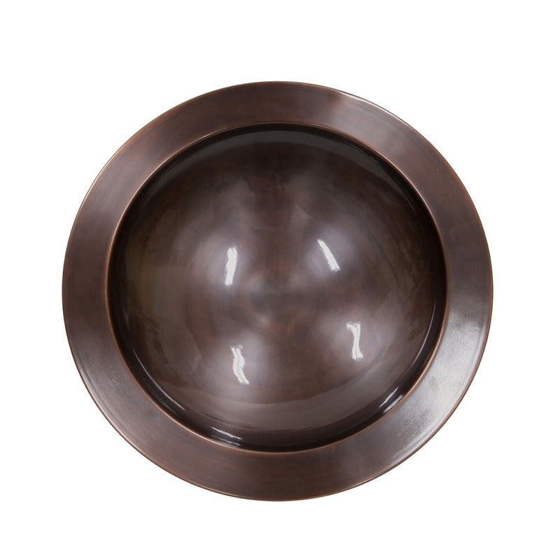 Achla Classic Copper 18in Birdbath Bowl | Antique Copper Finish Brass | Garden & Patio Bird Bath | 18 x 18 x 6 in | Model BB-12