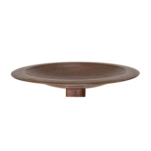 Achla Hammered Copper 23in Birdbath for 4x4 Post | Copper Plated Brass | Garden & Patio Bird Bath | 23 x 23 x 7.25 in | Model BBHC-23P