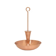 Achla Droplet 9in Birdbath & Feeder | Satin Copper Brass | Patio & Garden Accent | 9 x 9 x 14 in | Model BFB-01