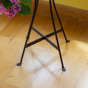 Achla Tara Plant Stands Set of Three | Wrought Iron with Roman Bronze Powdercoat Finish | Indoor & Outdoor Tiered Plant Display | 15 | Model FB-81-82-83