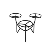 Achla Frida III Plant Stand | Mid-Century Wrought Iron Black | Tabletop Display for Small Pots | 11.5 x 11.5 x 7.75 in | Model FC-07