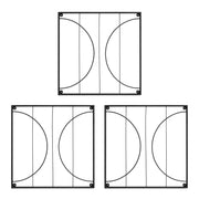 Achla Quilt Block-Circles Wall Trellis Panels (Set of 3) | Wrought Iron Black | Garden Wall Climbing Plant Support | 21.75 x 21.75 x 87 in | Model FT-52C