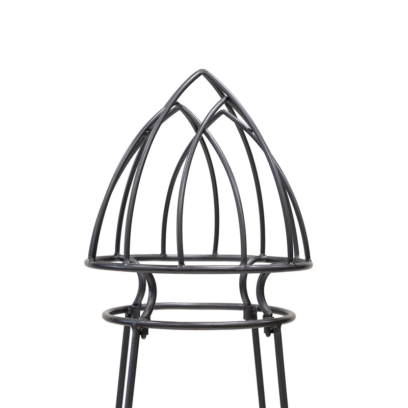 Achla Minar Pylon I 65.5in Wrought Iron Plant Trellis | Graphite Powdercoat | Garden Entryway & Vegetable Bed | 17.75 x 17.75 x 65.5 in | Model PYL-21