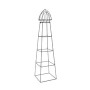 Achla Minar Pylon II 87in Wrought Iron Plant Trellis | Graphite Powdercoat | Garden Entryway & Vegetable Bed | 21.75 x 21.75 x 87 in | Model PYL-22