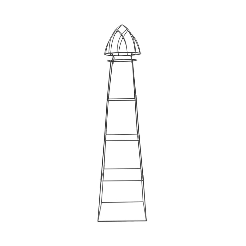 Achla Minar Pylon II 87in Wrought Iron Plant Trellis | Graphite Powdercoat | Garden Entryway & Vegetable Bed | 21 x 21 x 87 in | Model PYL-22