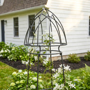 Achla Minar Pylon II 87in Wrought Iron Plant Trellis | Graphite Powdercoat | Garden Entryway & Vegetable Bed | 21.75 x 21.75 x 87 in | Model PYL-22