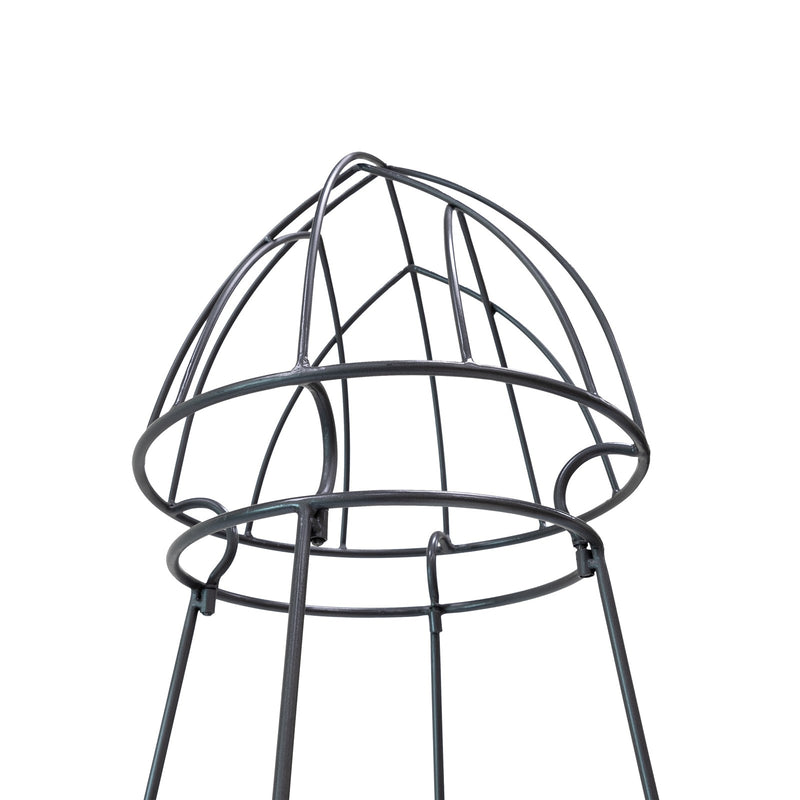 Achla Minar Pylon II 87in Wrought Iron Plant Trellis | Graphite Powdercoat | Garden Entryway & Vegetable Bed | 21 x 21 x 87 in | Model PYL-22