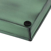 Achla Small Green Flower Box Tray Pack of 2 Galvanized Steel Planter Tray | Green Patina | Windowsill & Tabletop | 22 x 6 x 1 in | Model TR-C-08-2